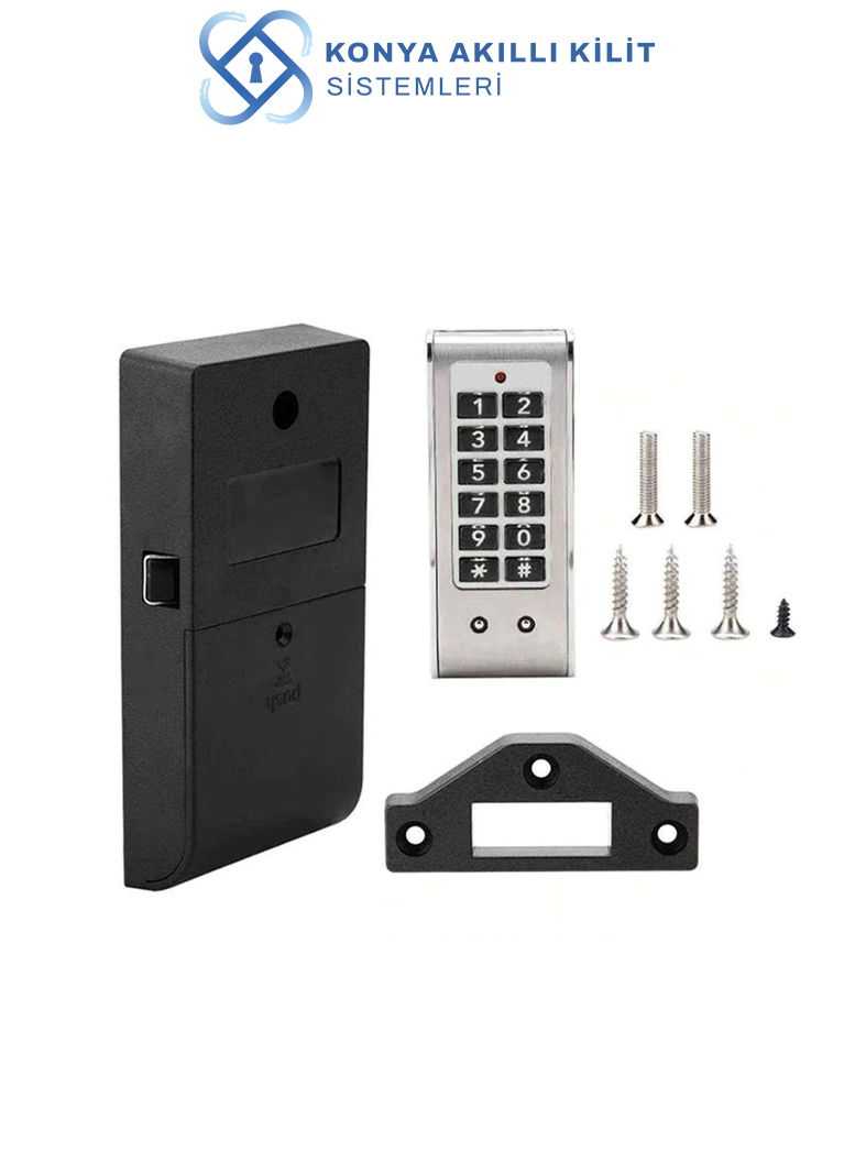 METAL ŞİFRELİ DOLAP KİLİDİ (PİLLİ)