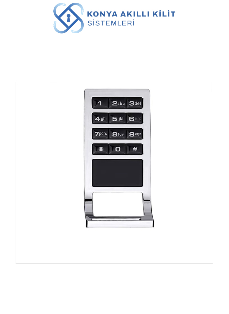 METAL KARTLI & ŞİFRELİ DOLAP KİLİDİ